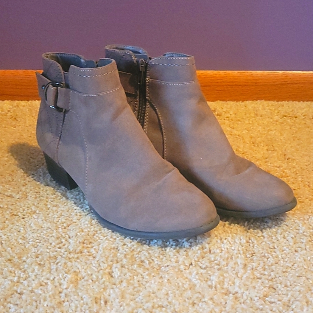 Mocha ankle booties